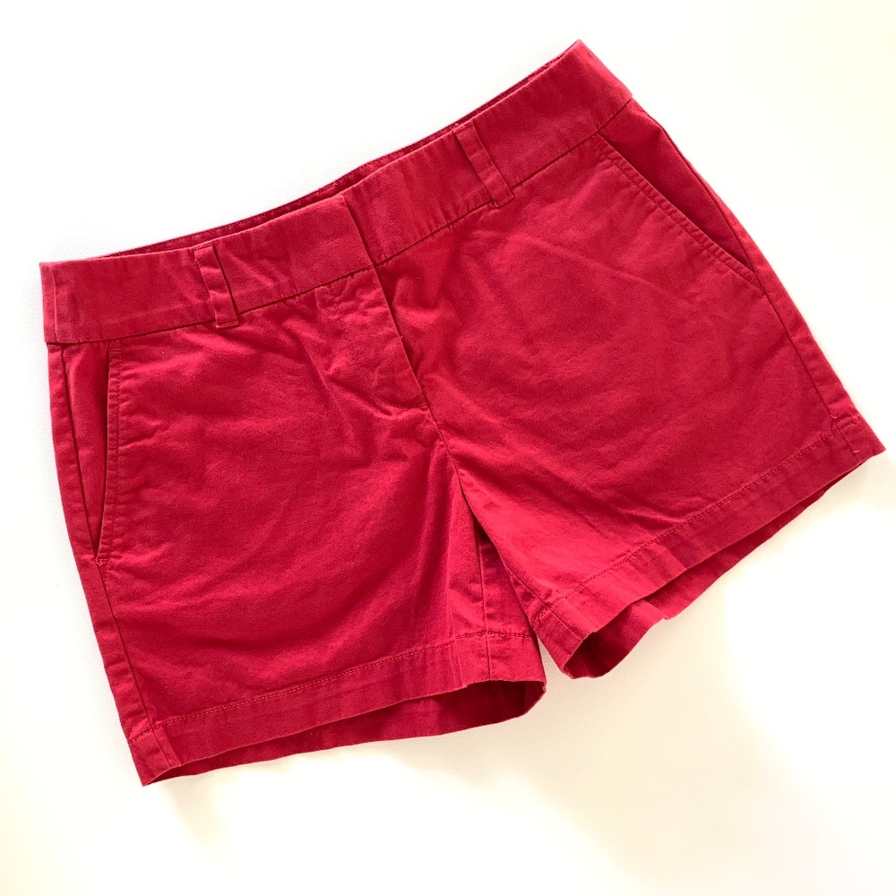 LOFT Red Chino 4" Shorts - EUC - Sz 4